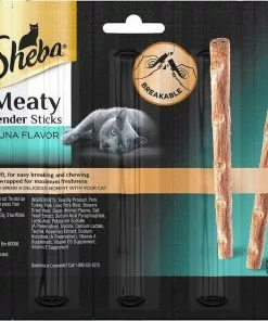 Sheba||Frisco Sheba Meaty Tender Sticks Tuna Flavored Cat Treats, 5 count + Frisco Refillable Catnip Cat Toy, Brown Squirrel -Dog Cat Corner 298510 PT2. SY630 V1623200842