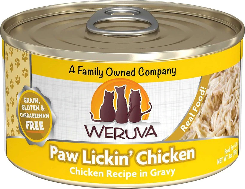 Weruva||Frisco Weruva Paw Lickin' Chicken in Gravy Grain-Free Canned Cat Food, 3-oz, case of 24 + Frisco Refillable Catnip Cat Toy, Brown Squirrel 4 Weruva||Frisco Weruva Paw Lickin' Chicken in Gravy Grain-Free Canned Cat Food, 3-oz, case of 24 + Frisco Refillable Catnip Cat Toy, Brown Squirrel - Image 2
