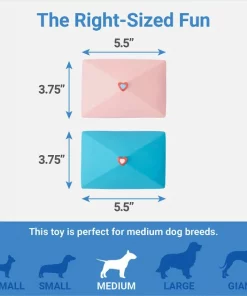 Frisco Love Letters Latex Squeaky Dog Toy, 2 count -Dog Cat Corner 298925 PT1. SY630 V1640284897