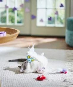 Frisco Heart Mice Plush Cat Toy with Catnip, Medium, 4 count -Dog Cat Corner 298954 PT3. SY630 V1638987284