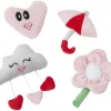 Frisco It's Raining Love Plush Cat Toy with Catnip, 4 count -Dog Cat Corner 298968 MAIN. SY630 V1637693975
