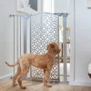 Frisco Metal Geometric Pattern Extra Tall Auto-close Dog Gate -Dog Cat Corner 299514 MAIN. SY630 V1627305390