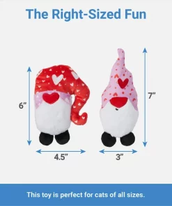 Frisco Gnomes Plush Cat Toy with Catnip, 2 count -Dog Cat Corner 301567 PT1. SY630 V1640284900