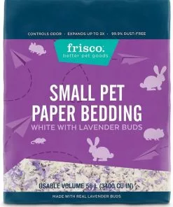 Frisco Corner Litter Box, Navy, Small + Small Animal Bedding, Lavender -Dog Cat Corner 301908 PT5. SY630 V1644971797