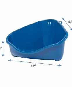Frisco Corner Litter Box, Navy, X-Small + Small Animal Bedding, Natural 13 Frisco Corner Litter Box, Navy, X-Small + Small Animal Bedding, Natural -Dog Cat Corner 301916 PT2. SY630 V1644979368
