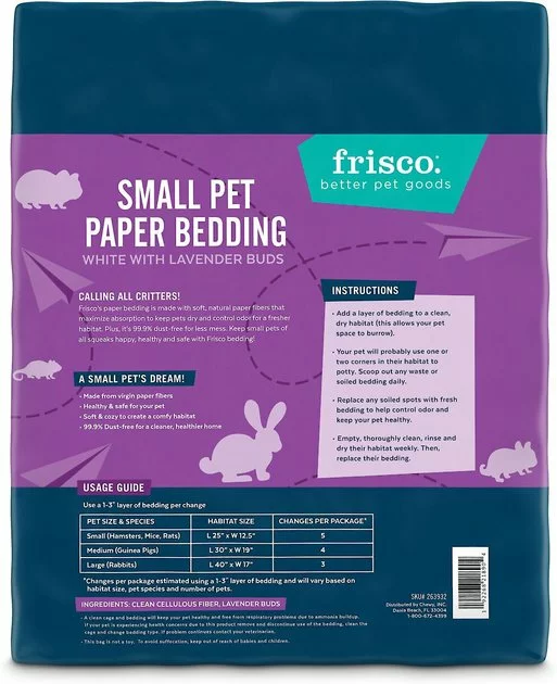 Frisco High Sided Litter Box + Small Animal Bedding, Lavender 7 Frisco High Sided Litter Box + Small Animal Bedding, Lavender - Image 5