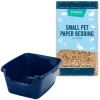 Frisco High Sided Litter Box + Small Animal Bedding, Nautral 2 Frisco High Sided Litter Box + Small Animal Bedding, Nautral -Dog Cat Corner 301934 MAIN. SY630 V1644977517