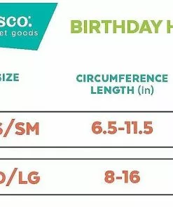 Frisco Birthday Cake Hat, X-Small/Small + Dog & Cat T-Shirt, Blue -Dog Cat Corner 302392 PT4. SY630 V1623089264