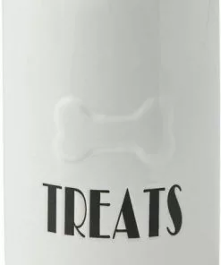 Frisco Ceramic Dog Bowl with Wood Base, 2.5 Cups + Treat Jar, 4 Cups -Dog Cat Corner 302418 PT5. SY630 V1623055341