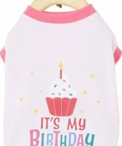 Frisco Happy Birthday Crown, Medium/Large + Dog & Cat T-Shirt, Pink -Dog Cat Corner 302462 PT5. SY630 V1623053550