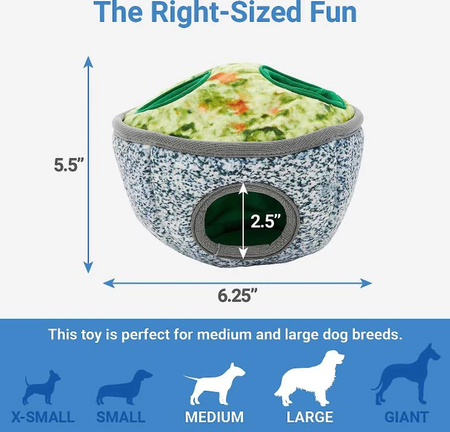 Frisco Hide & Seek Plush Guacamole Dog Toy + Refills, 3-Pack 5 Frisco Hide & Seek Plush Guacamole Dog Toy + Refills, 3-Pack - Image 3