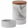 Frisco Marble Design Non-skid Ceramic Dog Bowl + Treat Jar with Wood Lid, 3.75 Cups -Dog Cat Corner 302482 MAIN. SY630 V1623070648