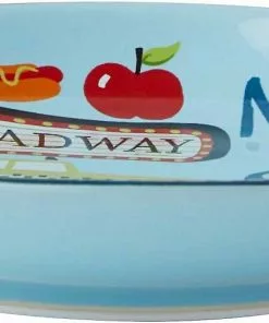 Frisco New York Non-skid Ceramic Dish, 0.50 Cup + Cat Bowl, 1.50 Cups -Dog Cat Corner 302488 PT1. SY630 V1623041867