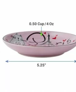 Frisco Paris Non-skid Ceramic Dish, 0.50 Cup + Cat Dish, 1.50 Cup -Dog Cat Corner 302490 PT3. SY630 V1623082058