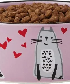 Frisco Paris Non-skid Ceramic Dish, 0.50 Cup + Cat Dish, 1.50 Cup -Dog Cat Corner 302490 PT6. SY630 V1623067060