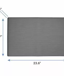 Frisco Silicone Food Mat, Gray, Large + Bones Non-skid Ceramic Dog Bowl 13 Frisco Silicone Food Mat, Gray, Large + Bones Non-skid Ceramic Dog Bowl -Dog Cat Corner 302516 PT2. SY630 V1623059247