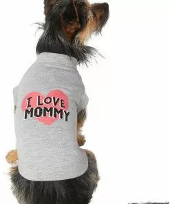 Frisco I Love Daddy + I Love Mommy Dog & Cat T-Shirt, Gray 15 Frisco I Love Daddy + I Love Mommy Dog & Cat T-Shirt, Gray -Dog Cat Corner 302738 PT4. SY630 V1623040048