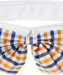 Frisco Plaid Dog & Cat Bow Tie, Orange & Blue + Blue -Dog Cat Corner 302770 PT2. SY630 V1623058950