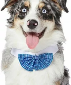 Frisco Plaid Dog & Cat Bow Tie, Orange & Blue + Blue -Dog Cat Corner 302770 PT4. SY630 V1623039753