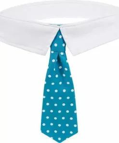 Frisco Plaid Dog & Cat Neck Tie, Blue Plaid + Polka Dot, Teal -Dog Cat Corner 302794 PT6. SY630 V1623080240