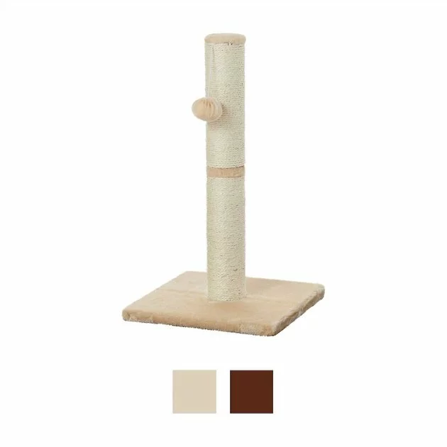 Frisco 21-in Sisal Scratching Post with Toy, Cream + Felt Removable Hood Cave Cat & Dog Covered Bed, Brown 4 Frisco 21-in Sisal Scratching Post with Toy, Cream + Felt Removable Hood Cave Cat & Dog Covered Bed, Brown - Image 2