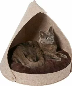 Frisco 21-in Sisal Scratching Post with Toy, Cream + Felt Removable Hood Cave Cat & Dog Covered Bed, Brown 14 Frisco 21-in Sisal Scratching Post with Toy, Cream + Felt Removable Hood Cave Cat & Dog Covered Bed, Brown -Dog Cat Corner 303320 PT4. SY630 V1623088352