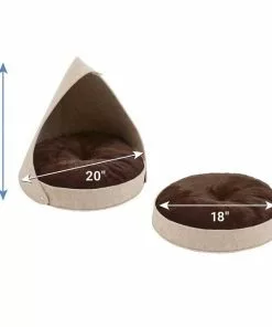 Frisco 21-in Sisal Scratching Post with Toy, Cream + Felt Removable Hood Cave Cat & Dog Covered Bed, Brown 15 Frisco 21-in Sisal Scratching Post with Toy, Cream + Felt Removable Hood Cave Cat & Dog Covered Bed, Brown -Dog Cat Corner 303320 PT5. SY630 V1623041243