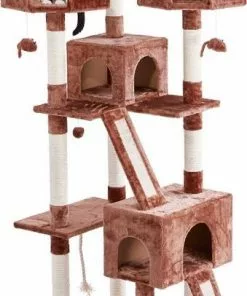 Frisco 52-in + 72-in Faux Fur Tree & Condo -Dog Cat Corner 303334 PT4. SY630 V1623046656