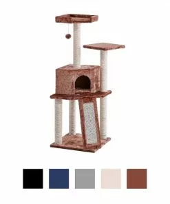 Frisco 52-in + 72-in Faux Fur Tree & Condo -Dog Cat Corner 303334 PT5. SY630 V1623083841