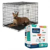 Frisco Fold & Carry Double Door Collapsible Wire Crate, 42 inch + Giant Dog Training & Potty Pads, 27.5 x 44-in, 30 count, Unscented