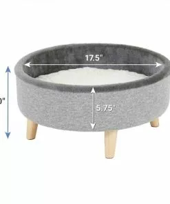 Frisco Modern Round + Tunnel Elevated Cat Bed -Dog Cat Corner 303470 PT2. SY630 V1623057757