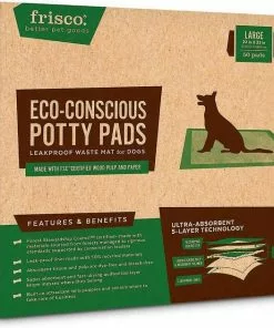 Frisco Refill Poop Bags, Scented, 120 count + Eco-Conscious Dog Training & Potty Pads, 22 x 23-in, 50 count, Unscented -Dog Cat Corner 303542 PT4. SY630 V1623034047