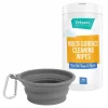 Frisco Silicone Collapsible Travel Bowl with Carabiner, Gray, 1.5 Cups + Pet Toy & Bowl Cleaning Wipes 2 Frisco Silicone Collapsible Travel Bowl with Carabiner, Gray, 1.5 Cups + Pet Toy & Bowl Cleaning Wipes -Dog Cat Corner 303616 MAIN. SY630 V1623060759