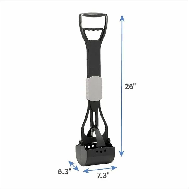 Frisco Spring Action Foldable Scooper, Large + Handle Dog Poop Bag, Scented, 120 count 5 Frisco Spring Action Foldable Scooper, Large + Handle Dog Poop Bag, Scented, 120 count - Image 3