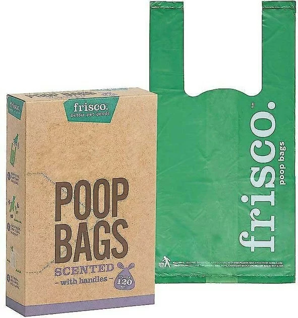 Frisco Spring Action Foldable Scooper, Large + Handle Dog Poop Bag, Scented, 120 count 8 Frisco Spring Action Foldable Scooper, Large + Handle Dog Poop Bag, Scented, 120 count - Image 6
