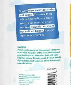 Frisco||Pet Odor Exterminator Frisco Stain & Odor Remover Wipes, 70 count + Pet Odor Exterminator Lavender & Chamomile Deodorizing Candle -Dog Cat Corner 303620 PT2. SY630 V1623049664