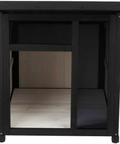 Frisco Modern Wooden Outdoor Dog House, White -Dog Cat Corner 304037 PT4. SY630 V1641481424