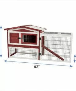 Frisco Wooden Outdoor Rabbit Hutch -Dog Cat Corner 304043 PT1. SY630 V1639596399
