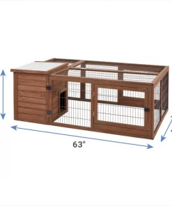 Frisco Wooden Rabbit Run -Dog Cat Corner 304045 PT1. SY630 V1639596420