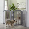 Frisco Arch 4-Panel Solid Wood Dog Gate -Dog Cat Corner 305151 MAIN. SY630 V1639669145