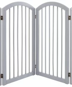 Frisco Arch 4-Panel Solid Wood Dog Gate -Dog Cat Corner 305151 PT2. SY630 V1639668988