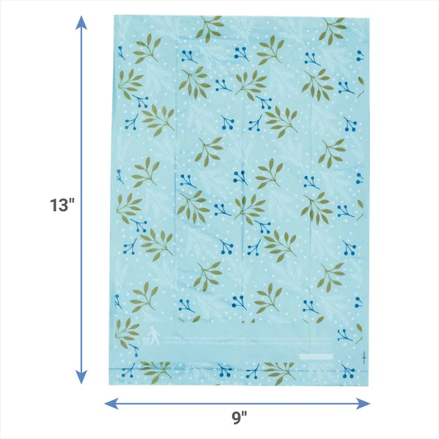 Frisco Solid & Printed Blue Assorted Poop Bags 4 Frisco Solid & Printed Blue Assorted Poop Bags - Image 2