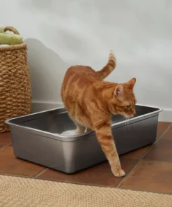 Frisco Stainless Steel Cat Litter Box