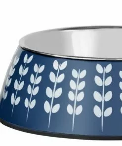 Frisco Leaf Design Stainless Steel Dog & Cat Bowl, Blue -Dog Cat Corner 311979 PT5. SY630 V1642543800 scaled