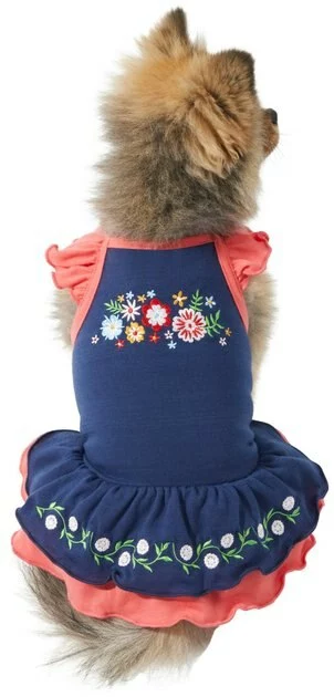Frisco Embroidered Floral Dog & Cat Dress 3 Frisco Embroidered Floral Dog & Cat Dress
