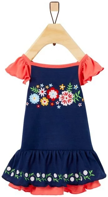 Frisco Embroidered Floral Dog & Cat Dress 6 Frisco Embroidered Floral Dog & Cat Dress - Image 4