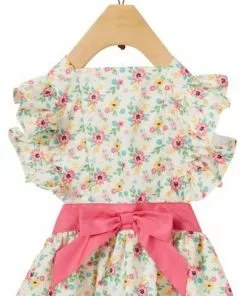 Frisco Dainty Pink Floral Dog & Cat Dress -Dog Cat Corner 312136 PT3. SY630 V1644533028