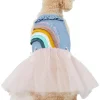 Frisco Rainbow Denim Dog & Cat Dress -Dog Cat Corner 312144 MAIN. SY630 V1644528697