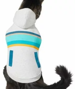 Frisco Striped Grey Dog & Cat Hoodie -Dog Cat Corner 312264 PT2. SY630 V1644884242