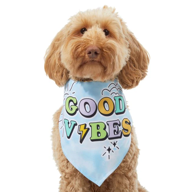 Frisco Good Vibes Dog & Cat Bandana 3 Frisco Good Vibes Dog & Cat Bandana